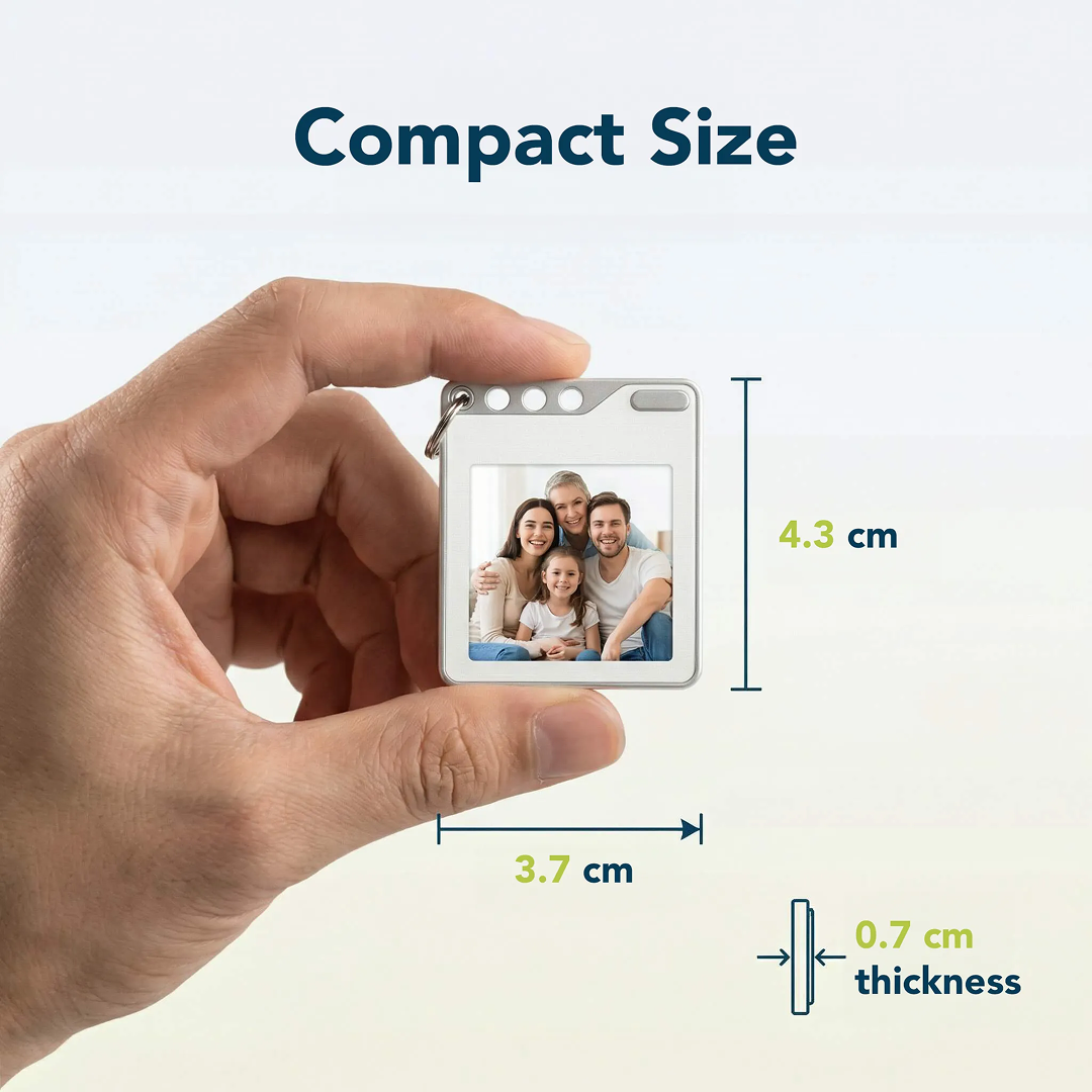 TracePix - Color E-Ink Smart Tracker Card Keychain | One-Tap Photo Swap via App x Global Tracking (iOS Only) *Pre-Order Exclusive Discount*