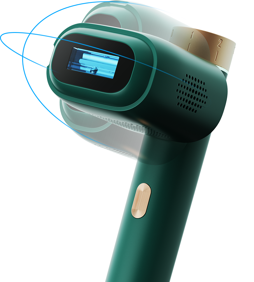 JOVS Venus HPro | Alat Penghilang Bulu IPL Tanpa Rasa Sakit dengan Pendingin Es, Rotasi 330°